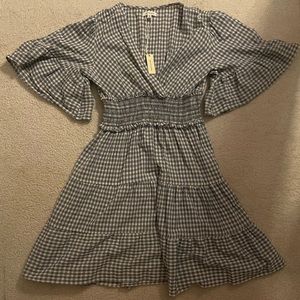 Beautful, Small Blue and White Plaid Dress